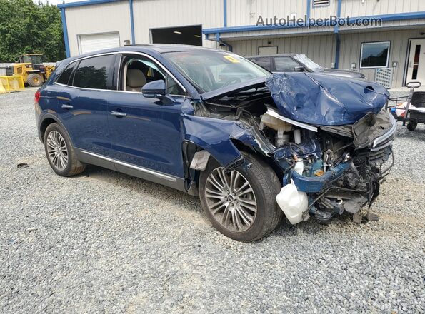 2LMPJ6LR1JBL40511 2018 LINCOLN MKX Blue Delantero derecho