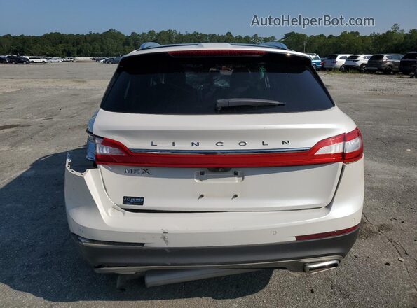 2LMPJ6LR1JBL41576 2018 LINCOLN MKX White Rear view