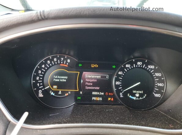 2LMPJ6LR9JBL42555 2018 LINCOLN MKX White Widok zestawu wskaźników