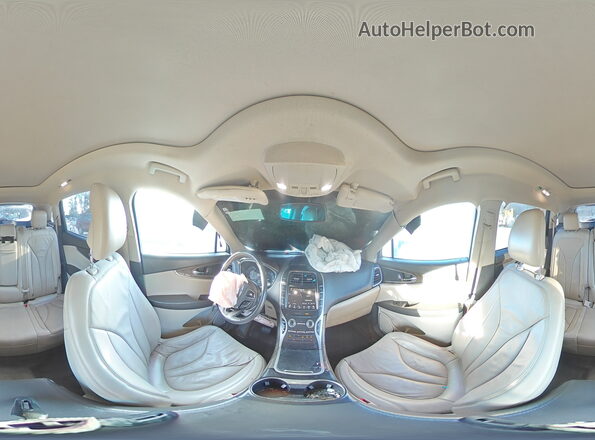 2LMPJ6LR9JBL42555 2018 LINCOLN MKX White Widok wnętrza 360 stopni