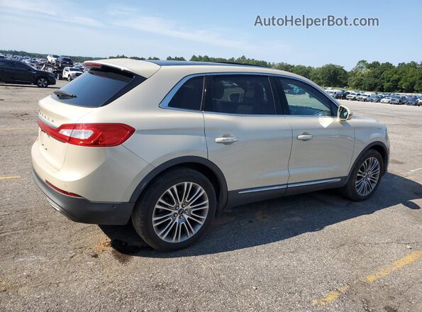 2LMPJ6LRXJBL29121 2018 LINCOLN MKX Бежевый Задняя правая четверть