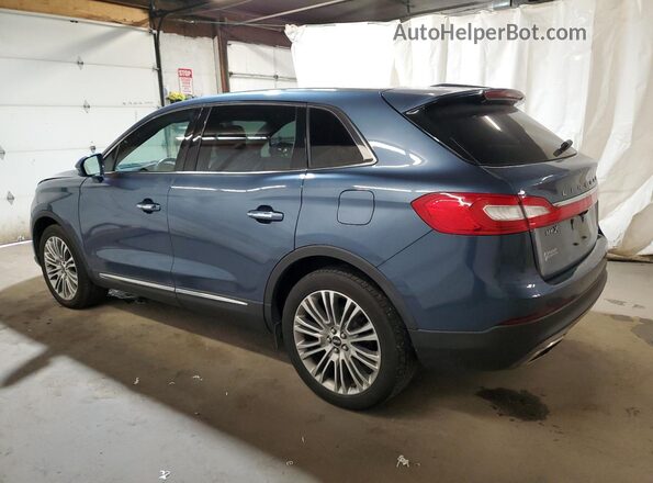 2LMPJ8LRXJBL29907 2018 LINCOLN MKX Синий Задняя левая четверть