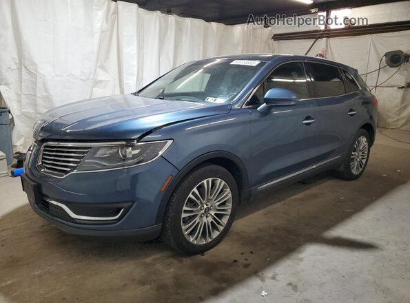 2LMPJ8LRXJBL29907 2018 LINCOLN MKX Синий Передняя левая четверть