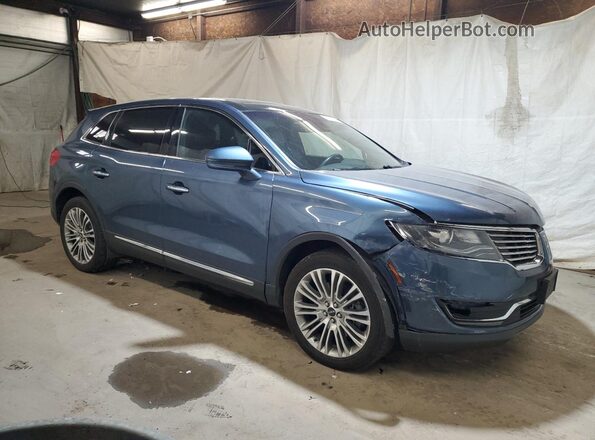 2LMPJ8LRXJBL29907 2018 LINCOLN MKX Синий Передняя правая четверть