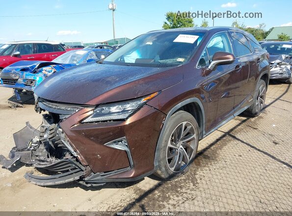 2T2BGMCA2GC006054 2016 LEXUS RX 450H Бордовый Передняя левая четверть