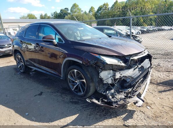 2T2BGMCA2GC006054 2016 LEXUS RX 450H Бордовый Передняя правая четверть