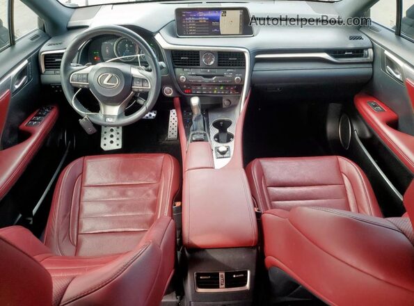 2T2BZMCA6JC141068 2018 LEXUS RX Черный Вид панели приборов