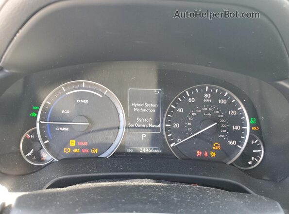2T2HGMDAXNC085494 2022 LEXUS RX Silver Սարքավորումների վահանակի տեսք
