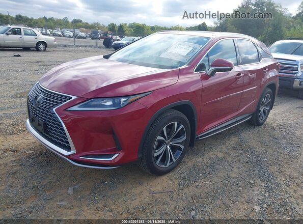 2T2HZMDA8MC302615 2021 LEXUS RX Красный Передняя левая четверть