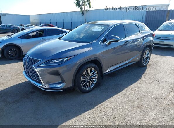 2T2JGMDAXLC048847 2020 LEXUS RX 450H Gray Vista tres cuartos delantera izquierda