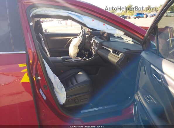 2T2YZMDAXMC299782 2021 LEXUS RX 350 Red Widok wnętrza z przodu
