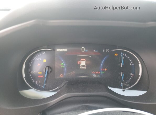 2T3E6RFV7RW057350 2024 TOYOTA RAV4 Silver Widok zestawu wskaźników