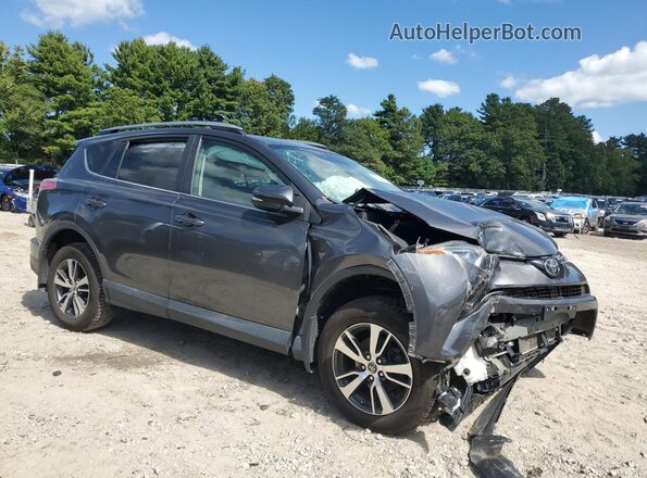 2T3RFREV4JW849611 2018 TOYOTA RAV4 Gray Delantero derecho
