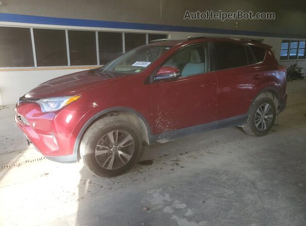 2T3WFREV9JW510572 2018 TOYOTA RAV4 Красный Передняя левая четверть