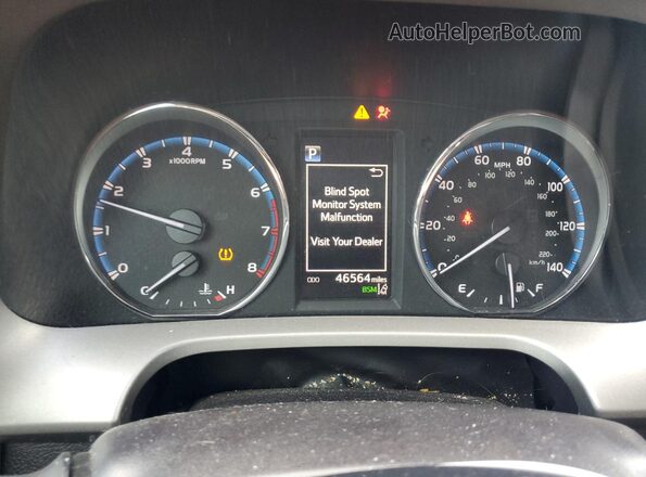 2T3YFREV2JW506257 2018 TOYOTA LIMITED Gray Вид щитка приладів