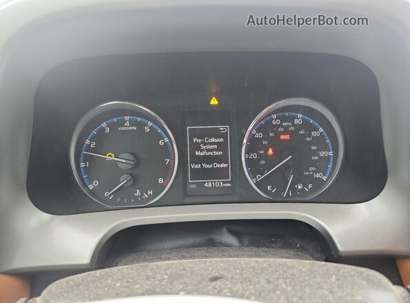 2T3YFREV4JW522217 2018 TOYOTA LIMITED Угольный Вид щитка приборов