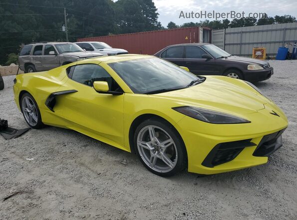 1G1YB2D41M5125614 2021 CHEVROLET CORVETTE Yellow Front view
