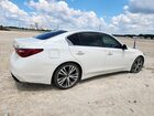 2018 Infiniti Q50 Luxe White vin: JN1EV7AR5JM436823