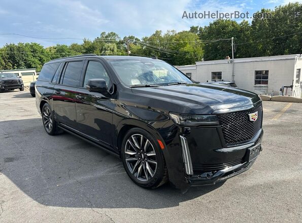 1GYS3PKL5MR242875 2021 CADILLAC ESCALADE Черный Вид спереди
