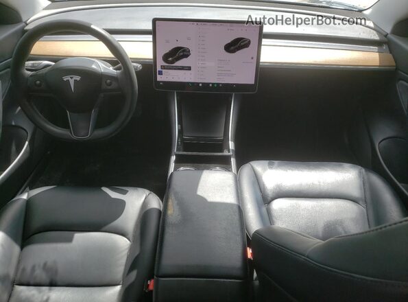 5YJ3E1EB2JF093993 2018 TESLA MODEL 3 Black Widok zestawu wskaźników