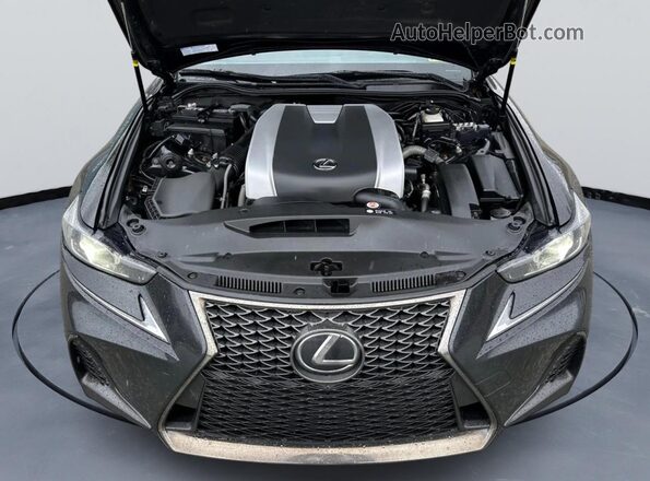 JTHC81D22K5035098 2019 LEXUS IS Black წინა პანელის ხედი