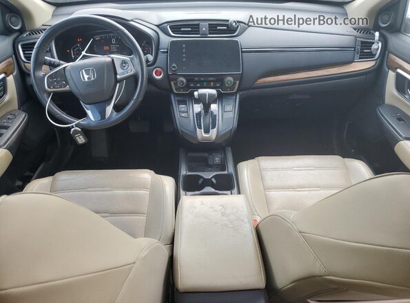 2HKRW1H8XJH502315 2018 HONDA CRV Белый Вид щитка приборов