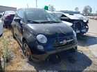 2016 Fiat 500e Battery Electric Black vin: 3C3CFFGE2GT197772