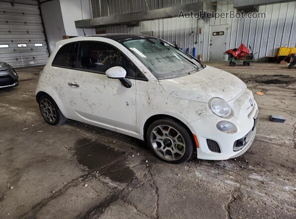 3C3CFFKH9JT465175 2018 FIAT 500 Белый Передняя правая четверть