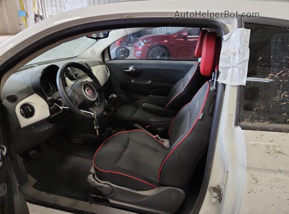3C3CFFKH9JT465175 2018 FIAT 500 Белый Вид подкапотного пространства