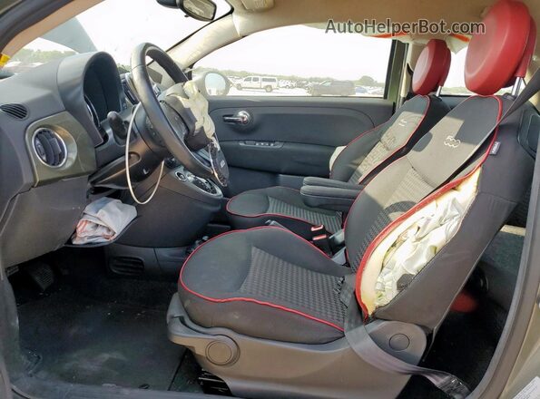 3C3CFFKR1HT697871 2017 FIAT 500 Two Tone Widok wnętrza z przodu