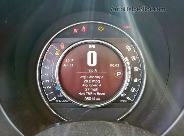 3C3CFFKR1HT697871 2017 FIAT 500 Two Tone Widok zestawu wskaźników
