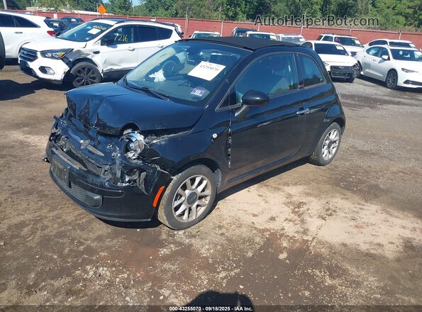 3C3CFFLR3HT621230 2017 FIAT 500C Black Przód lewy