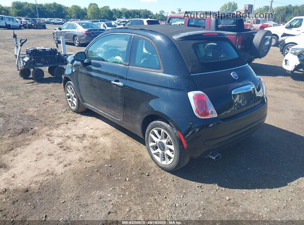 3C3CFFLR3HT621230 2017 FIAT 500C Black Tył lewy