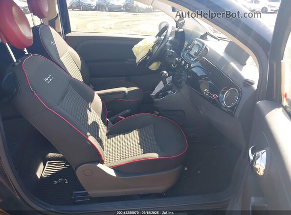 3C3CFFLR3HT621230 2017 FIAT 500C Black Widok wnętrza z przodu