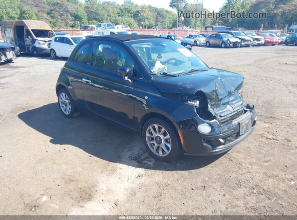 3C3CFFLR3HT621230 2017 FIAT 500C Black Przód prawy