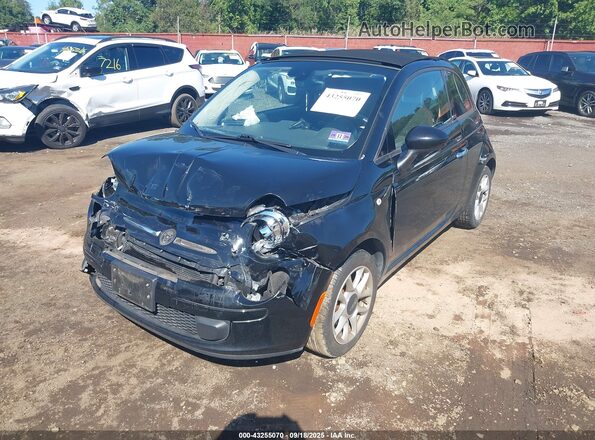 3C3CFFLR3HT621230 2017 FIAT 500C Black Widok z przodu