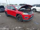 2020 Jeep Compass Sport Fwd Red vin: 3C4NJCABXLT169440