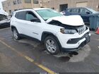 2022 Jeep Compass Latitude 4x4 White vin: 3C4NJDBB3NT130597