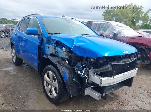 3C4NJDBB6JT479473 2018 JEEP COMPASS Blue Delantero derecho