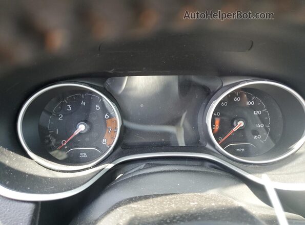 3C4NJDCB1JT117307 2018 JEEP COMPASS White Widok zestawu wskaźników