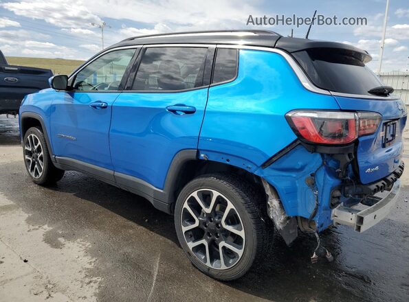 3C4NJDCB5JT178935 2018 JEEP COMPASS Blue Trasero izquierdo