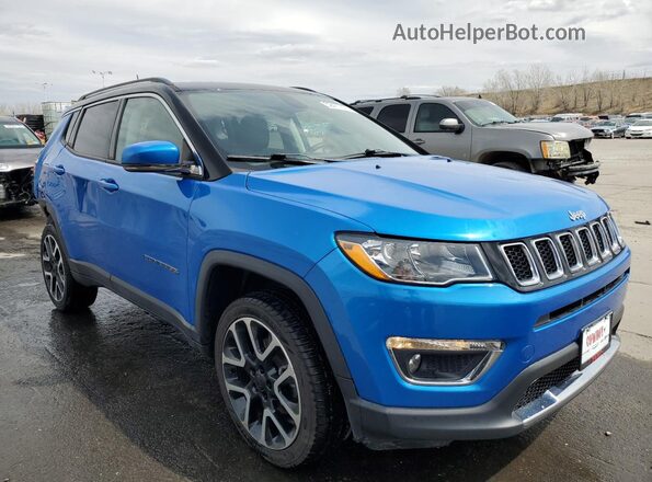 3C4NJDCB5JT178935 2018 JEEP COMPASS Blue Delantero derecho