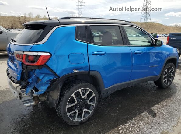 3C4NJDCB5JT178935 2018 JEEP COMPASS Blue Trasero derecho