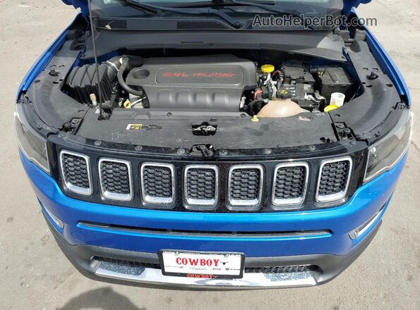 3C4NJDCB5JT178935 2018 JEEP COMPASS Blue Vista del compartimento del motor
