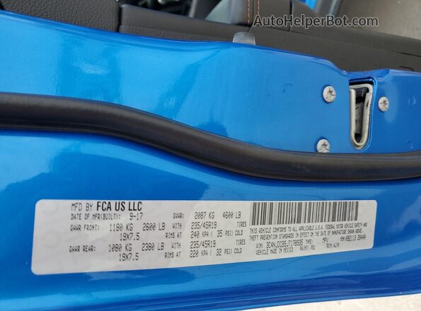 3C4NJDCB5JT178935 2018 JEEP COMPASS Blue Vista interior de 360 grados