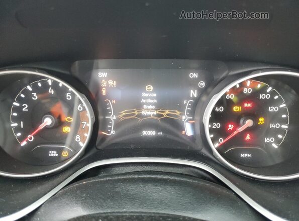 3C4NJDCB8MT520642 2021 JEEP COMPASS Burgundy Widok zestawu wskaźników