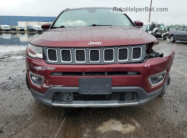 3C4NJDCB8MT520642 2021 JEEP COMPASS Burgundy Widok z przodu