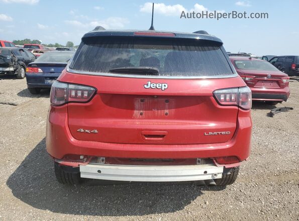 3C4NJDCBXJT190370 2018 JEEP COMPASS Red Rear view