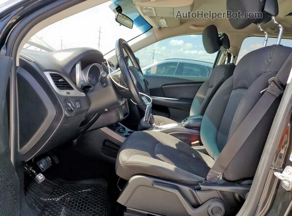3C4PDCAB1JT196331 2018 DODGE JOURNEY Black წინა სალონის ხედი