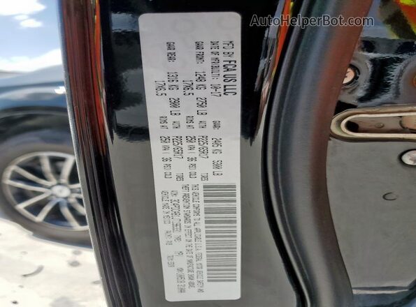 3C4PDCAB1JT196331 2018 DODGE JOURNEY Black VIN კოდის სტიკერის ხედი